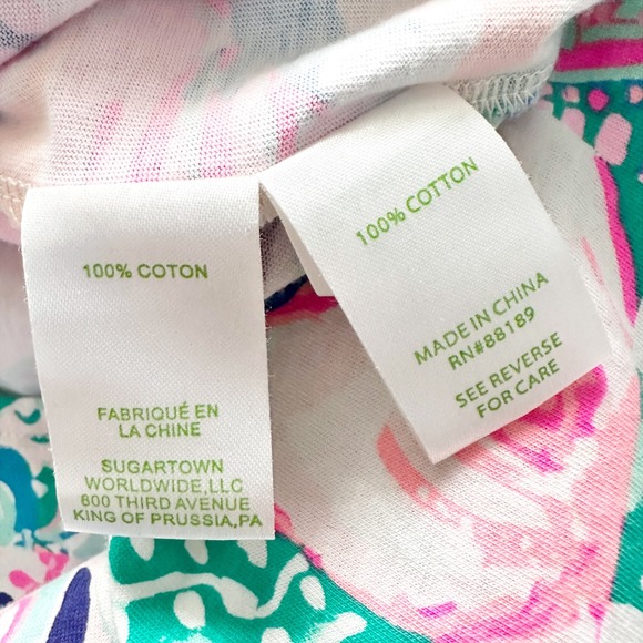 Lilly Pulitzer Loro Patch-to-Match Tiered Cotton Pink Maxi Dress women's size XS - Picture 8 of 11